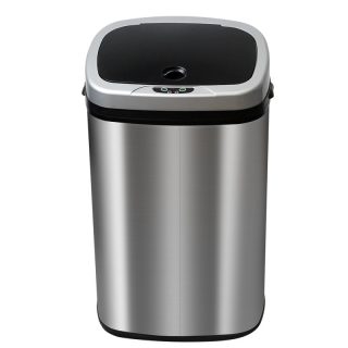 Cubo de Basura Automático con Sensor de Movimiento Acero Inoxidable - Apertura Sin Contacto para Cocina y Baño