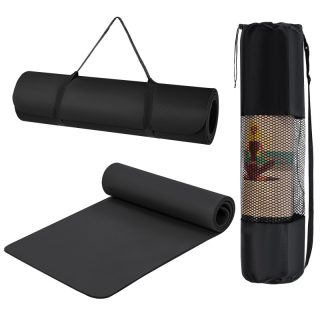 Esterilla de Yoga Antideslizante con Funda y Correa | Colchoneta de EVA Alta Densidad para Pilates Fitness Estiramientos y Meditación | 183x61cm Gruesa, Ligera, Reforzada |