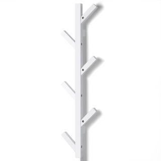 Perchero Pared Madera Maciza Haya T-LOVENDO Vertical 6 Ganchos Moderno - Recibidor y Entrada