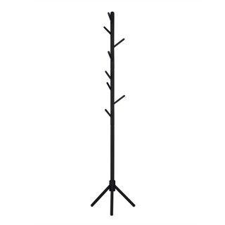 Perchero De Pie Madera de Haya Blanco Con 8 Ganchos Estilo Árbol Minimalista | Colgador Ropa Sombreros Bolsos Fácil Montaje | Organizador Entrada Dormitorio Salón Oficina Compacto Estable Ligero