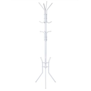 Perchero de Pie Metálico, de Metal, para Pasillo, Entrada, para colgar Abrigos, Sombreros, Bolsos, 12 Ganchos, 3 patas, Dormitorio, Oficina