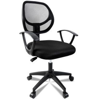 Silla de Oficina Ergonómica con Respaldo de Malla Transpirable y Reposabrazos - Giratoria Juvenil para Escritorio