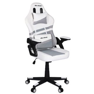 Silla Gaming Ergonómica Profesional con Tela Transpirable y Antimanchas - Sillón Gamer con Reposabrazos Abatibles y Cojines