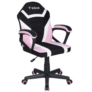 Silla Infantil Gaming y Oficina Ergonómica Giratoria con Ruedas - Sillón para Niños con Diseño Moderno y Tela Transpirable