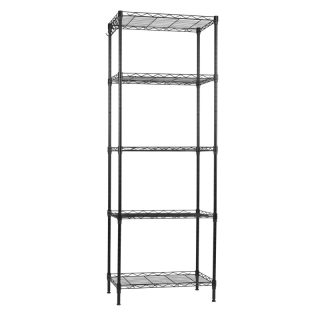 Estantería Metálica para Baño, Cocina y Garaje - Estantes Ajustables en Altura con Rejilla Industrial Resistente